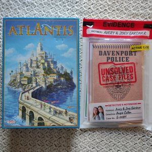 2 Games~Atlantis~Euro Strategy +Unsolved Case Files Zoey Avery Gardner~Murder
